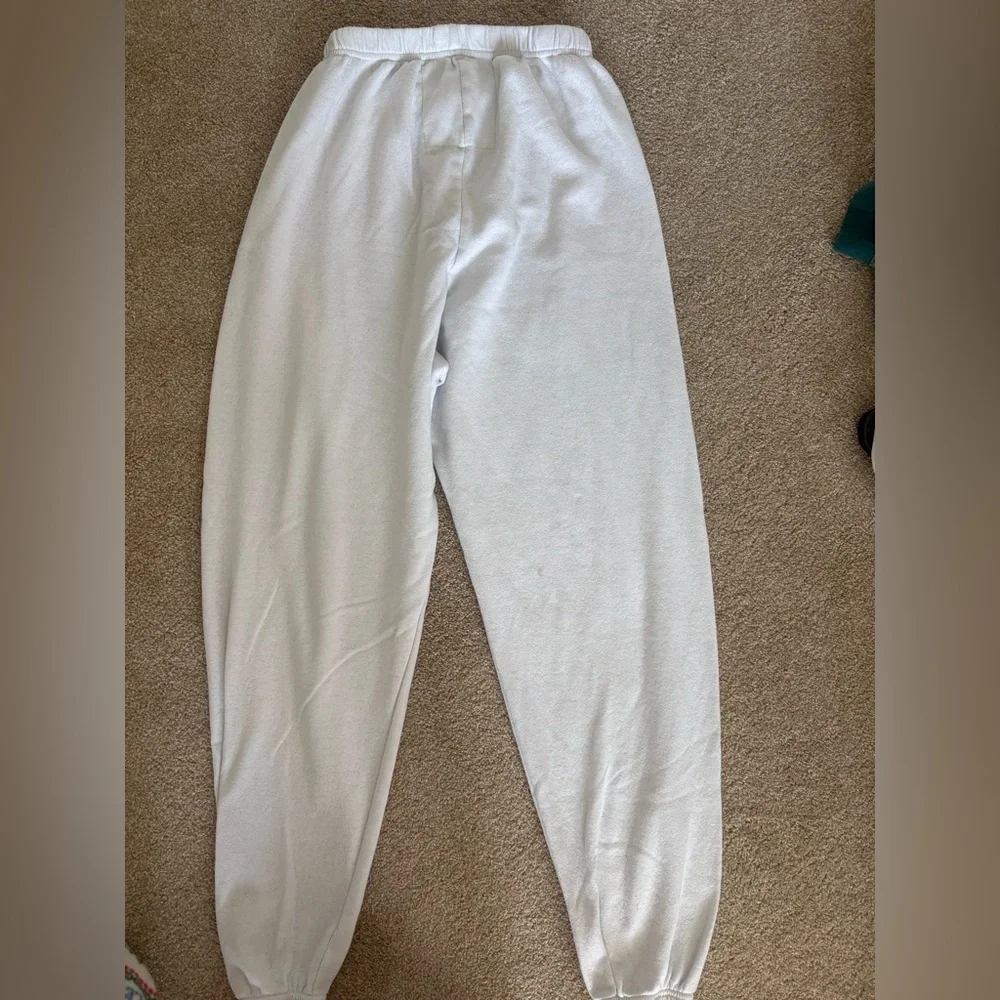 Aviator nation white sweatpants size L - Picture 2 of 7